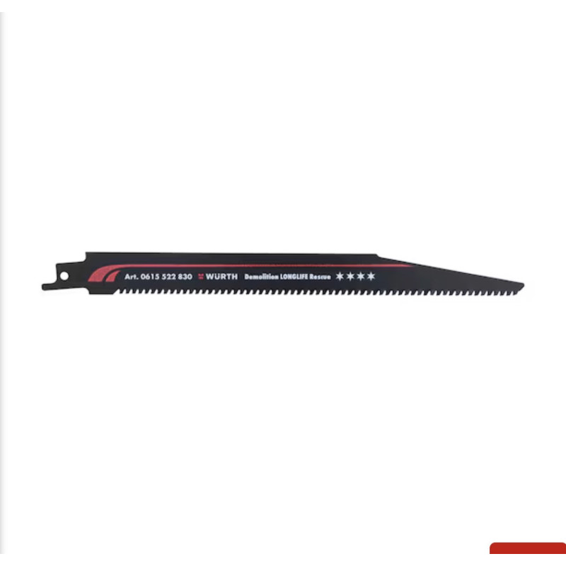 Säbelsägeblatt Rescue vier Sterne für Rettungseinsätze