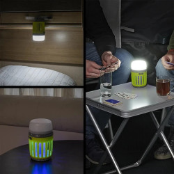 Camping & Insekten, Lampe 2 in 1 wiederaufladbar